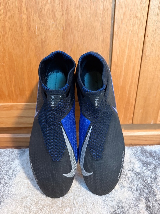 Nike Phantom Vision Elite DF FG Soccer Cleats Black Blue Size Men\'s 7.5